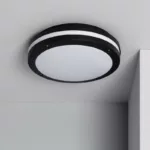 Plafon Circular Aluminio Para Exterior O300 Mm Ip54 Corso Jpg