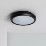 Plafon Circular Para Exterior O300mm Ip65 Curio Negro 1 Jpg