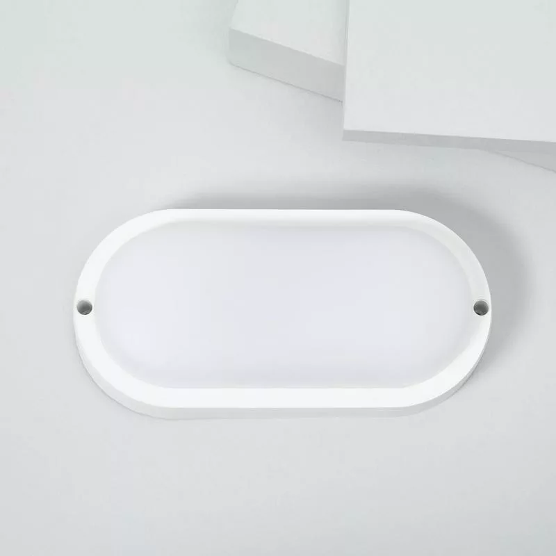 Plafon Led 25w Oval Para Exterior 96x198 Mm Ip65 Hublot White Jpg