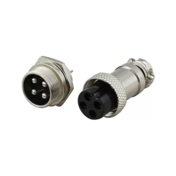 Connecteur Aviation GX16 4Pin Male+Femelle DIDACTICO TUNISIE